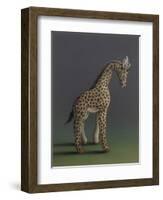 Giraffe - After Agasse, 2019,-Peter Jones-Framed Giclee Print