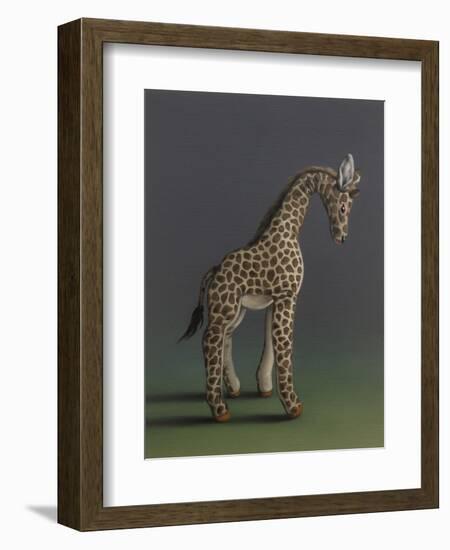 Giraffe - After Agasse, 2019,-Peter Jones-Framed Giclee Print