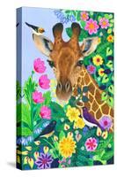 Giraffe and Birds-Isabelle Brent-Stretched Canvas