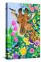 Giraffe and Birds-Isabelle Brent-Stretched Canvas