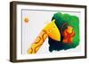 Giraffe and Monkey, 2002-Julie Nicholls-Framed Giclee Print