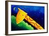 Giraffe and Moon, 2002-Julie Nicholls-Framed Giclee Print