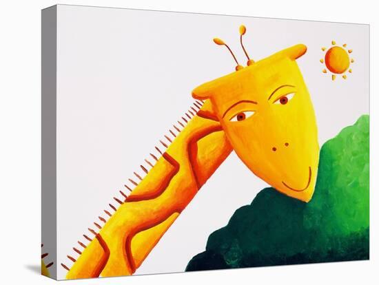 Giraffe and Sun, 2002-Julie Nicholls-Stretched Canvas