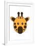 Giraffe - Animaru Cartoon Animal Print-Animaru-Framed Giclee Print