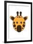 Giraffe - Animaru Cartoon Animal Print-Animaru-Framed Giclee Print