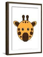 Giraffe - Animaru Cartoon Animal Print-Animaru-Framed Giclee Print