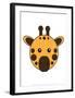 Giraffe - Animaru Cartoon Animal Print-Animaru-Framed Giclee Print