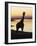 Giraffe at Sunset-null-Framed Photographic Print