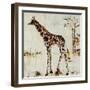 Giraffe Attack-Jodi Maas-Framed Giclee Print