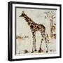 Giraffe Attack-Jodi Maas-Framed Giclee Print