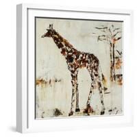 Giraffe Attack-Jodi Maas-Framed Giclee Print