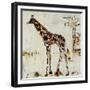 Giraffe Attack-Jodi Maas-Framed Giclee Print