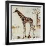 Giraffe Attack-Jodi Maas-Framed Giclee Print