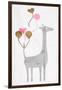 Giraffe Baloons-Jace Grey-Framed Premium Giclee Print