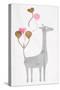 Giraffe Baloons-Jace Grey-Stretched Canvas