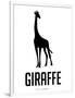 Giraffe Black-NaxArt-Framed Art Print