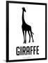 Giraffe Black-NaxArt-Framed Art Print