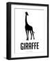 Giraffe Black-NaxArt-Framed Art Print