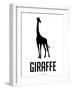 Giraffe Black-NaxArt-Framed Art Print