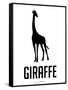 Giraffe Black-NaxArt-Framed Stretched Canvas
