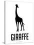 Giraffe Black-NaxArt-Stretched Canvas