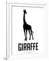 Giraffe Black-NaxArt-Framed Art Print