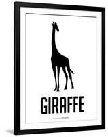 Giraffe Black-NaxArt-Framed Art Print