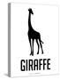 Giraffe Black-NaxArt-Stretched Canvas