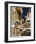 Giraffe Calf is Seen with Her Father and Her Mother at the Berlin Zoo-null-Framed Premium Photographic Print
