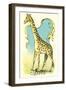 Giraffe Drawing-null-Framed Art Print