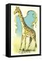 Giraffe Drawing-null-Framed Stretched Canvas