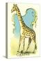 Giraffe Drawing-null-Stretched Canvas