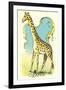 Giraffe Drawing-null-Framed Art Print