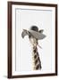 Giraffe Dressed in a Hat-Tai Prints-Framed Art Print