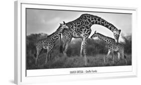 Giraffe Family-Xavier Ortega-Framed Art Print