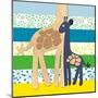 Giraffe Family-Z Studio-Mounted Art Print