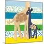 Giraffe Family-Z Studio-Mounted Art Print