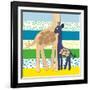 Giraffe Family-Z Studio-Framed Art Print