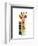 Giraffe Giselle-Lucy Cloud-Framed Art Print