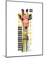 Giraffe Giselle-Lucy Cloud-Mounted Art Print
