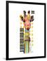 Giraffe Giselle-Lucy Cloud-Framed Art Print