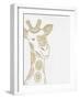 Giraffe Gold-Pam Varacek-Framed Art Print