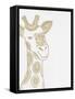 Giraffe Gold-Pam Varacek-Framed Stretched Canvas