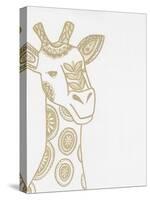 Giraffe Gold-Pam Varacek-Stretched Canvas