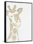 Giraffe Gold-Pam Varacek-Framed Stretched Canvas