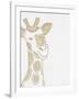 Giraffe Gold-Pam Varacek-Framed Art Print