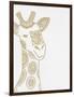 Giraffe Gold-Pam Varacek-Framed Art Print