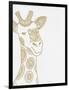 Giraffe Gold-Pam Varacek-Framed Art Print