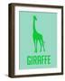 Giraffe Green-NaxArt-Framed Art Print