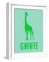 Giraffe Green-NaxArt-Framed Art Print